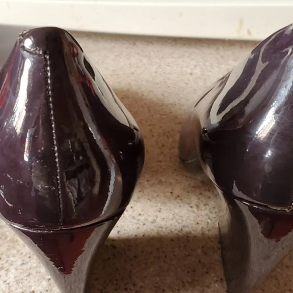 Pour la Victoire charcoal angled heel pumps 8.5 - Picture 11 of 12